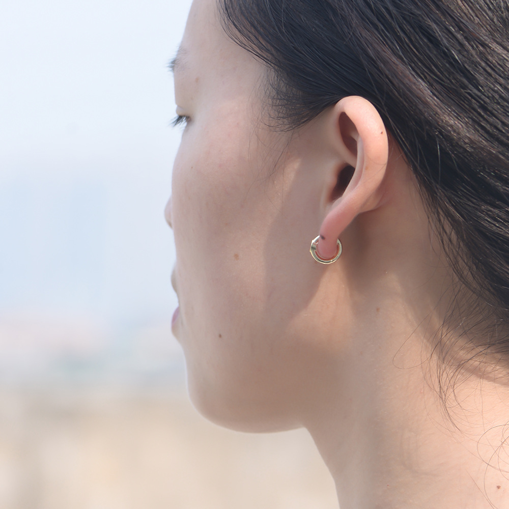 European and American style creative and versatile earring set, S925 sterling silver chain earrings, C-shaped earring clips, teardrop zircon earrings.
