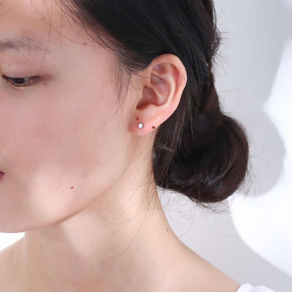 European and American style creative and versatile earring set, S925 sterling silver chain earrings, C-shaped earring clips, teardrop zircon earrings.