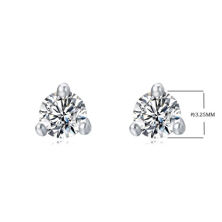 European and American style creative and versatile earring set, S925 sterling silver chain earrings, C-shaped earring clips, teardrop zircon earrings.