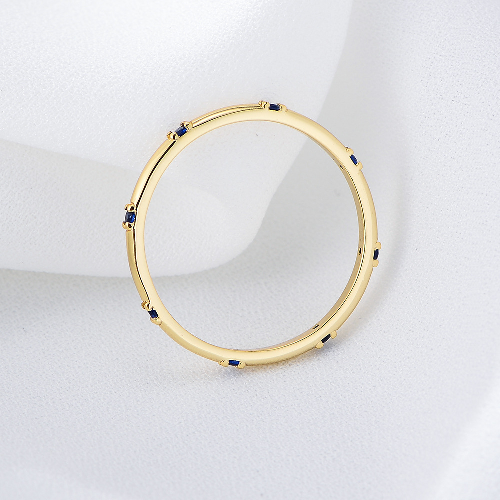 S925 Sterling Silver Fashionable Minimalist Zircon Ring, European and American Style, Elegant Women's Diamond-set Versatile Jewelry