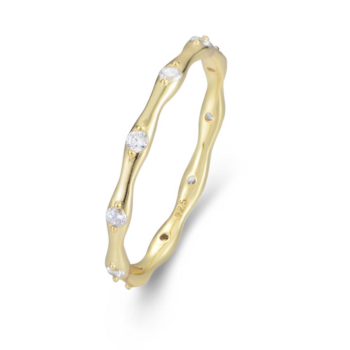 S925 sterling silver minimalist geometric bamboo-shaped ring for women, Japanese style, understated luxury, fashionable, cool-toned, zircon stone ring, delicate bracelet.
