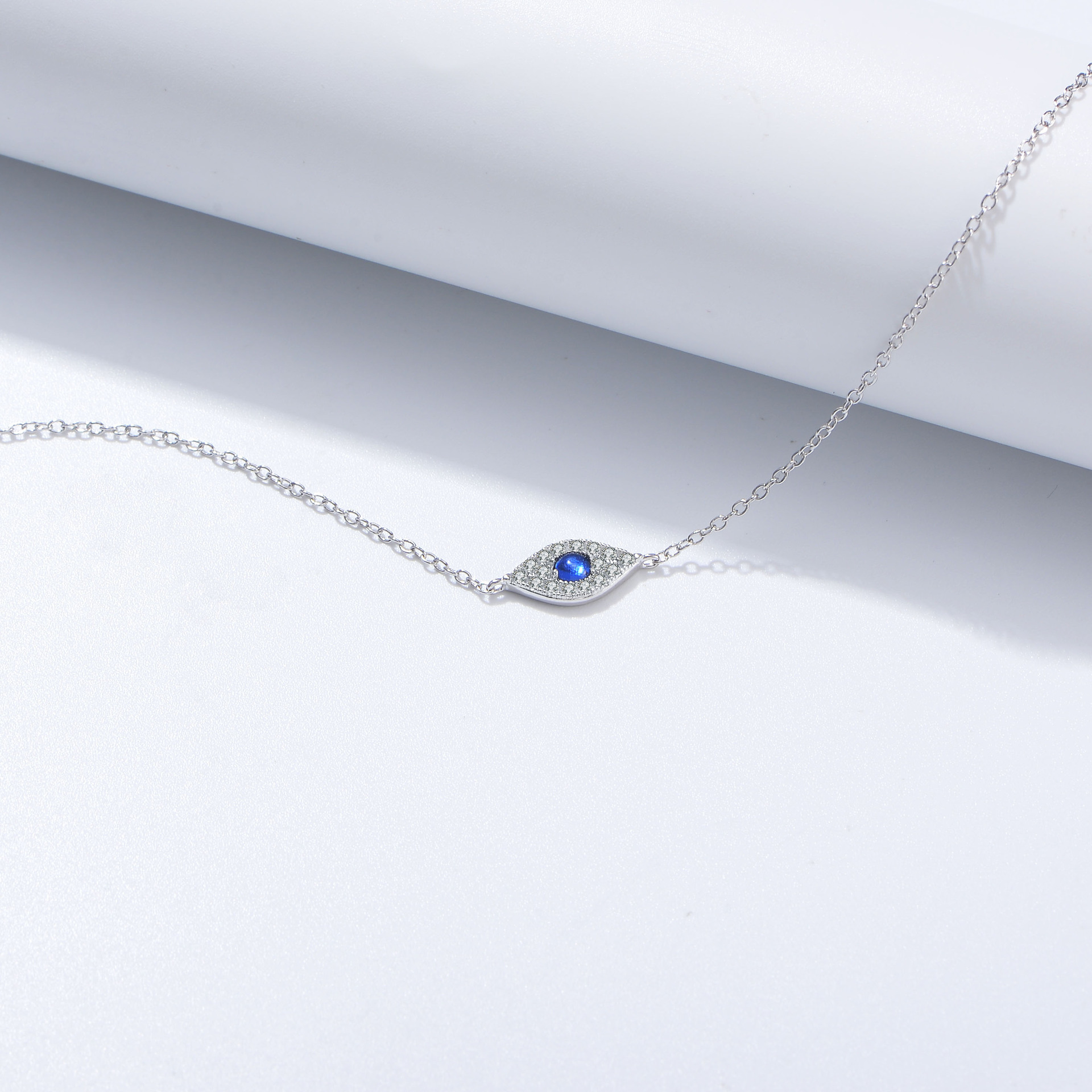 S925 Sterling Silver Evil Eye Micro-set Zirconia Bracelet for Women, European and American Style, Vintage High-End Design, Diamond-set Jewelry
