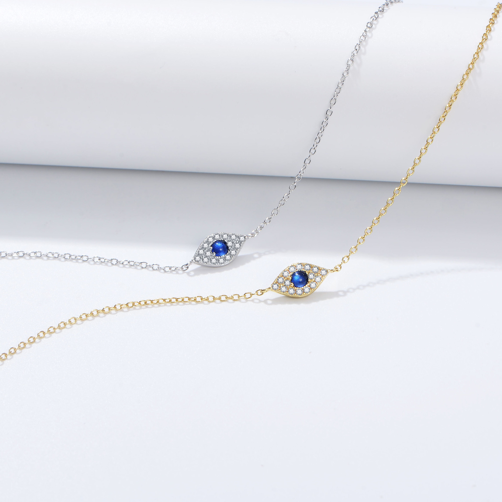 S925 Sterling Silver Evil Eye Micro-set Zirconia Bracelet for Women, European and American Style, Vintage High-End Design, Diamond-set Jewelry