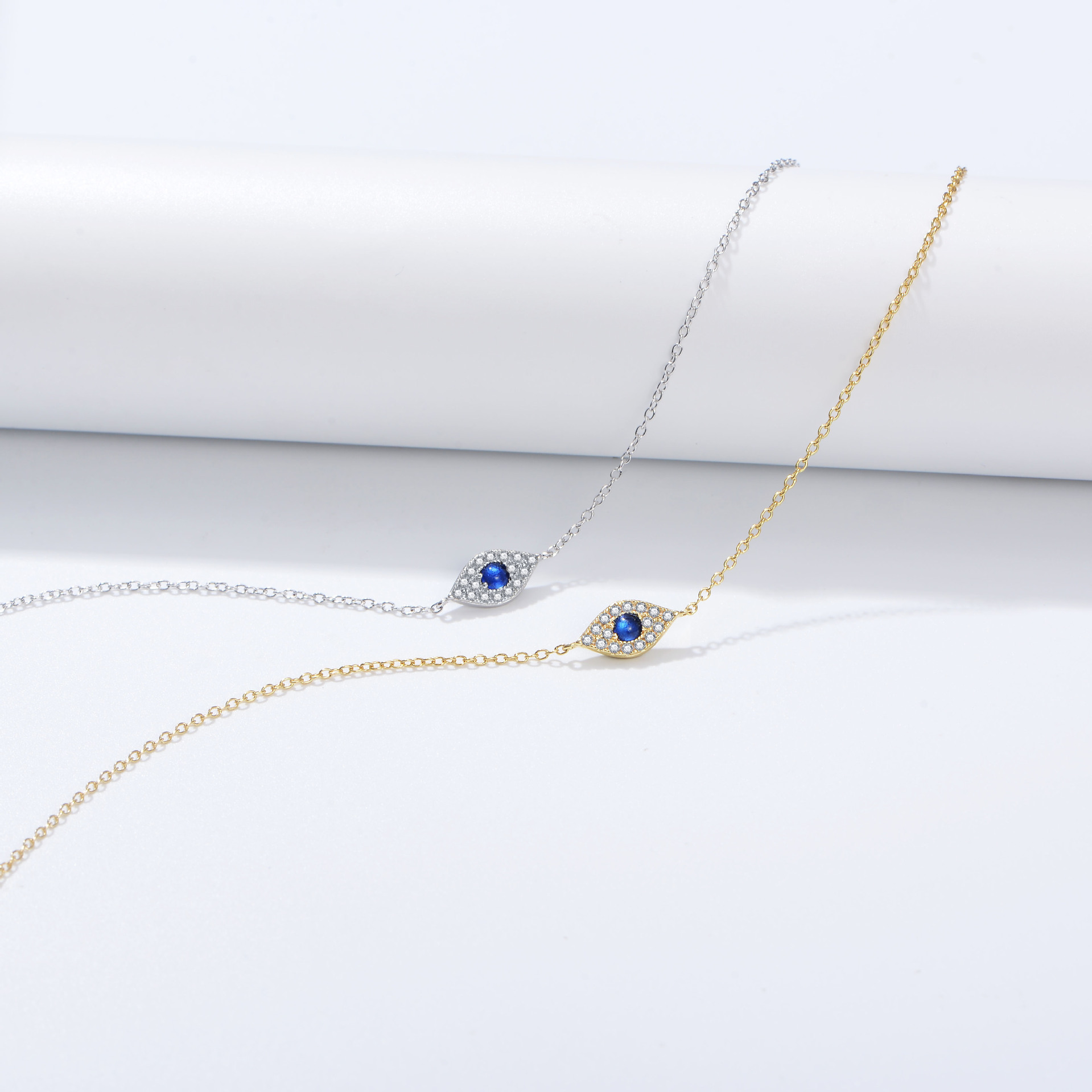 S925 Sterling Silver Evil Eye Micro-set Zirconia Bracelet for Women, European and American Style, Vintage High-End Design, Diamond-set Jewelry