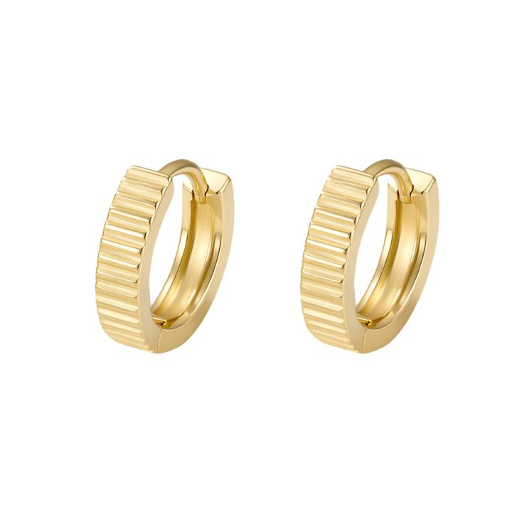 European and American style S925 sterling silver earrings, minimalist design, smooth striped ear cuffs, versatile and luxurious silver earrings for women.