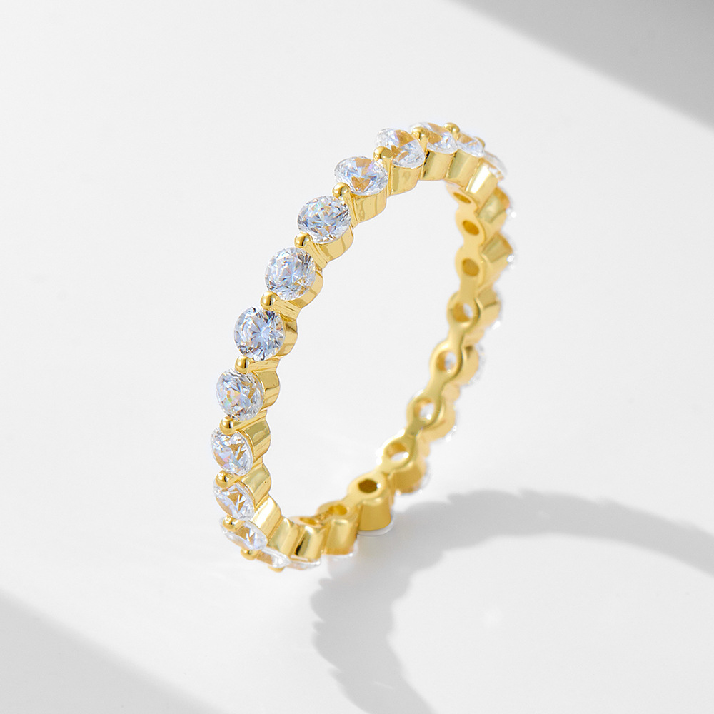 Exclusive 8*12 oval zircon classic sterling silver ring set, European and American style micro-pave full diamond ring.