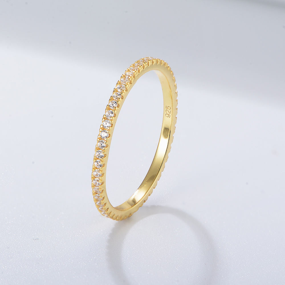 Exclusive 8*12 oval zircon classic sterling silver ring set, European and American style micro-pave full diamond ring.