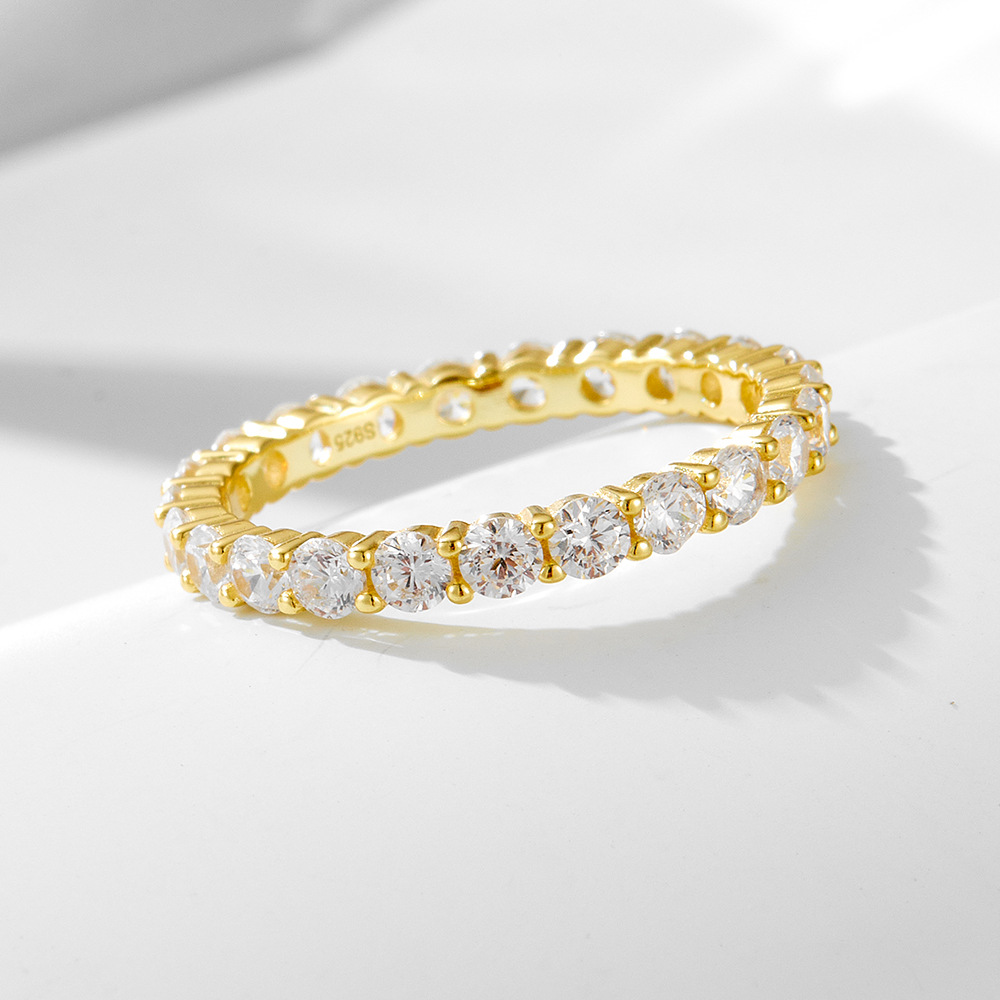 S925 sterling silver ring set, European and American style, three-piece set, Wish hot-selling export jewelry.
