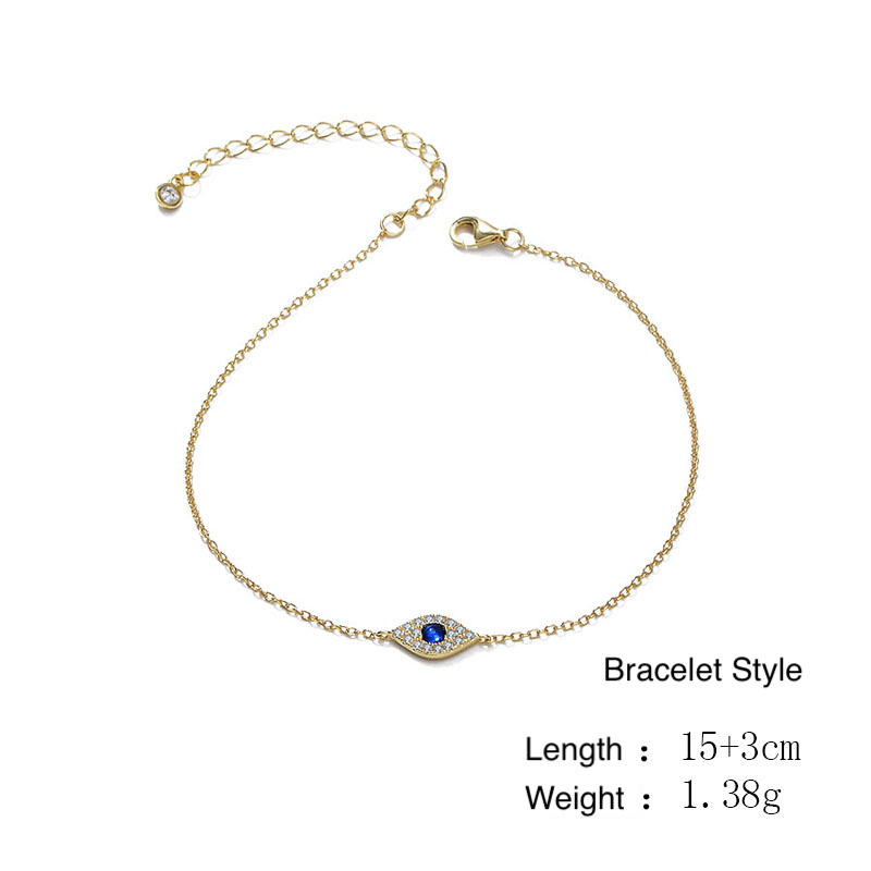 S925 Sterling Silver Evil Eye Micro-set Zirconia Bracelet for Women, European and American Style, Vintage High-End Design, Diamond-set Jewelry