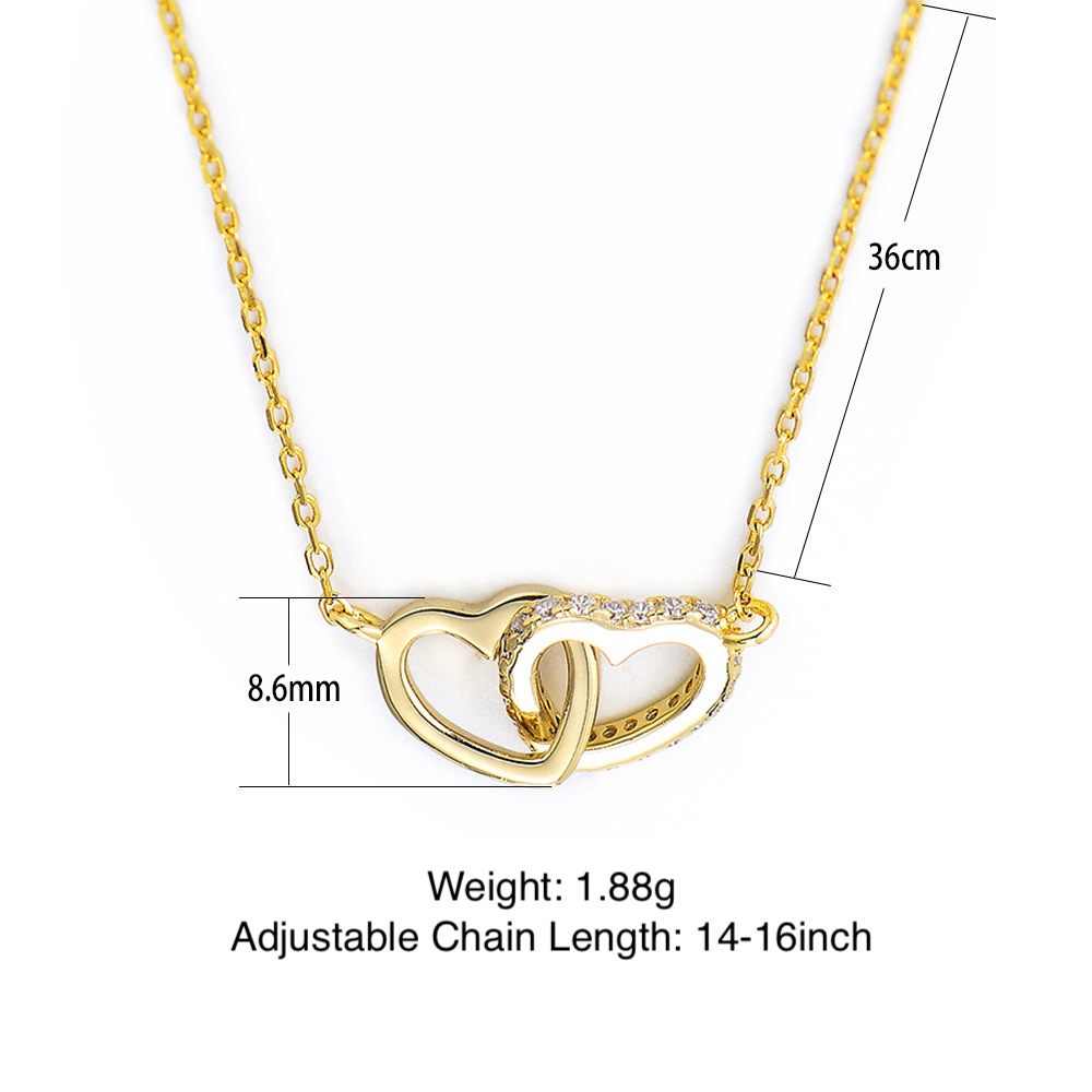 S925 Sterling Silver Simple Diamond-Studded Heart-Shaped Necklace for Women, Korean Style, Classic and Elegant, Versatile Heart-Shaped Collarbone Chain.